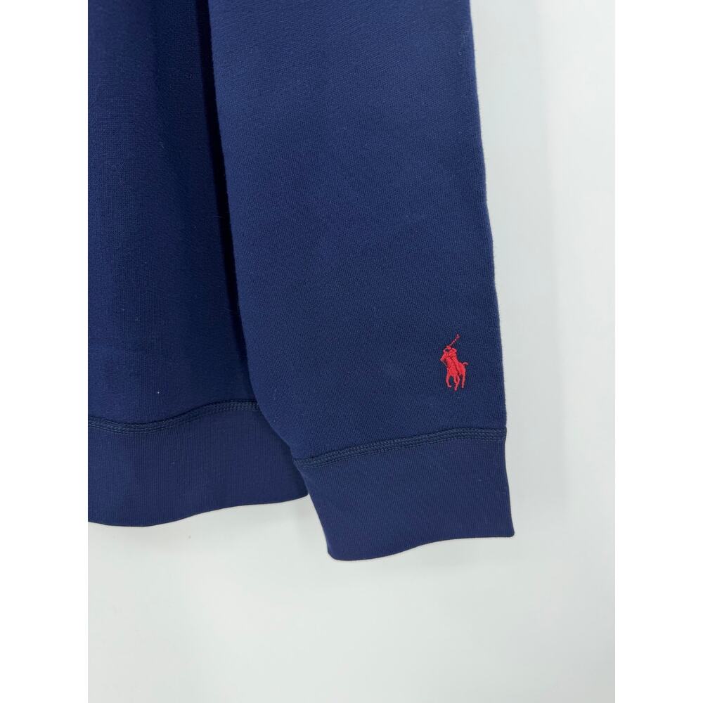 Polo Ralph Lauren Mens Logo Fleece Sweatshirt Size 2X Navy Crew Neck Preppy NWT - Picture 7 of 13